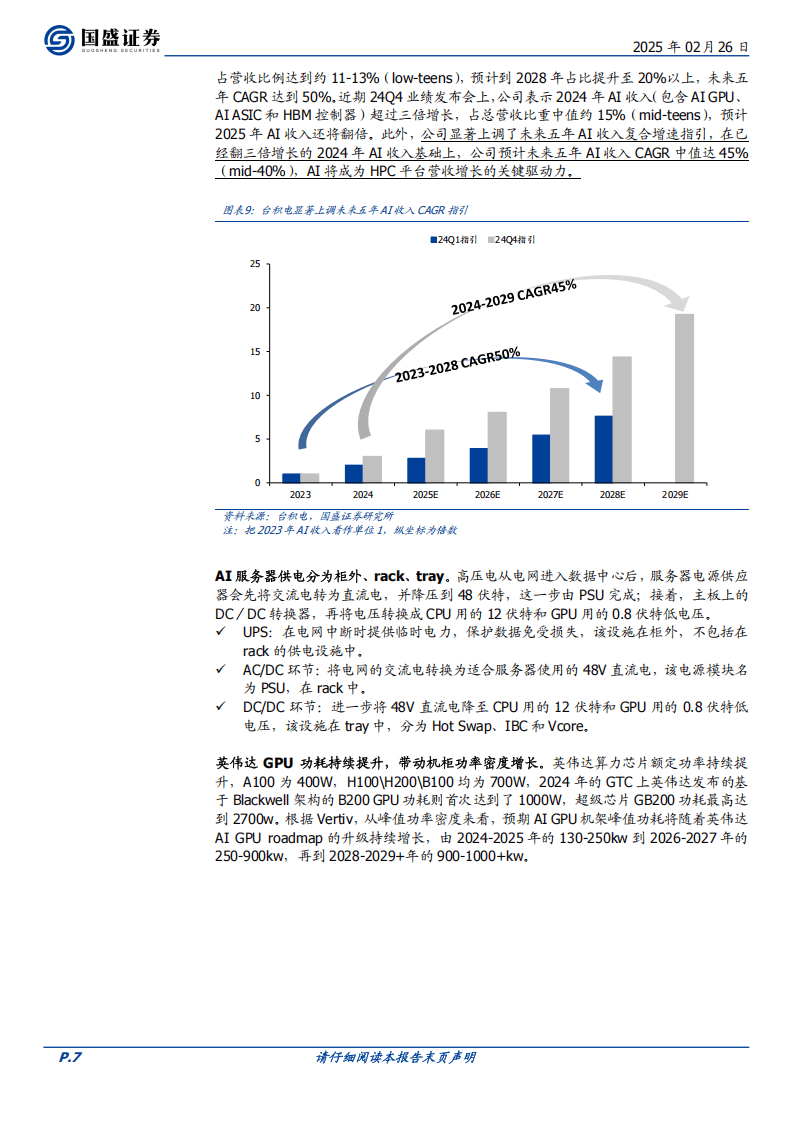 国盛证券-电子：电源：把握AI供电体系升级机遇