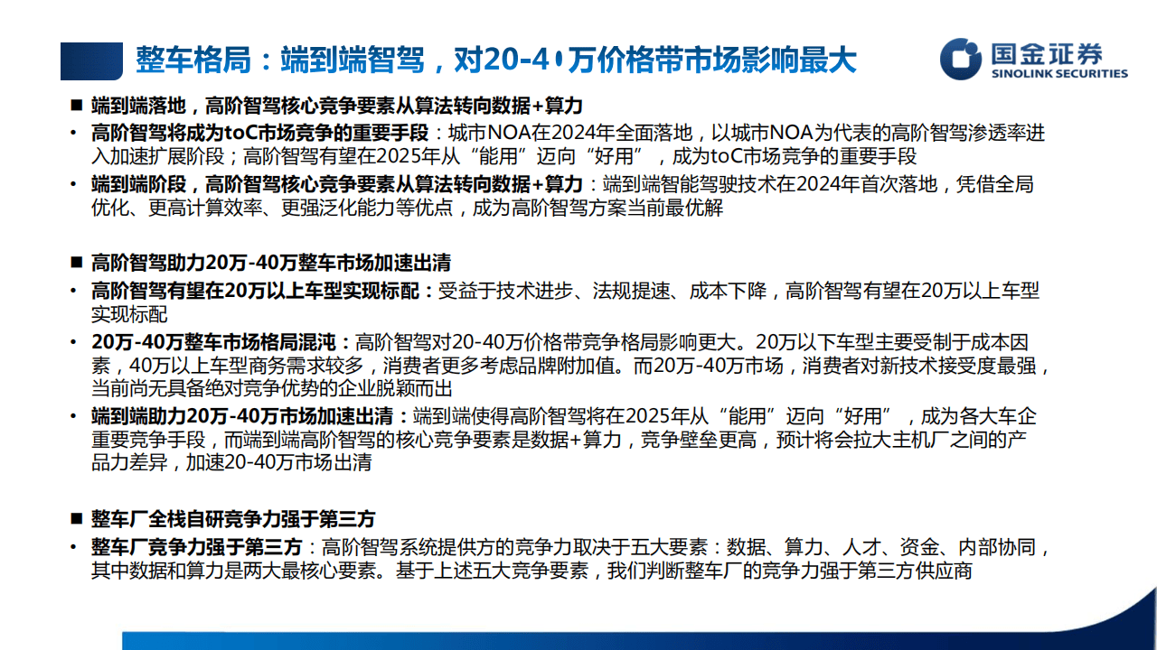 行业培训框架：智能驾驶和人形机器人培训专题-国金证券