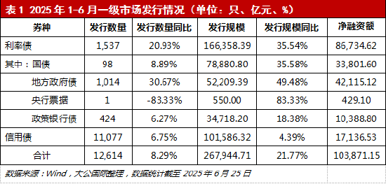 大公国际：上半年债券一级市场分析